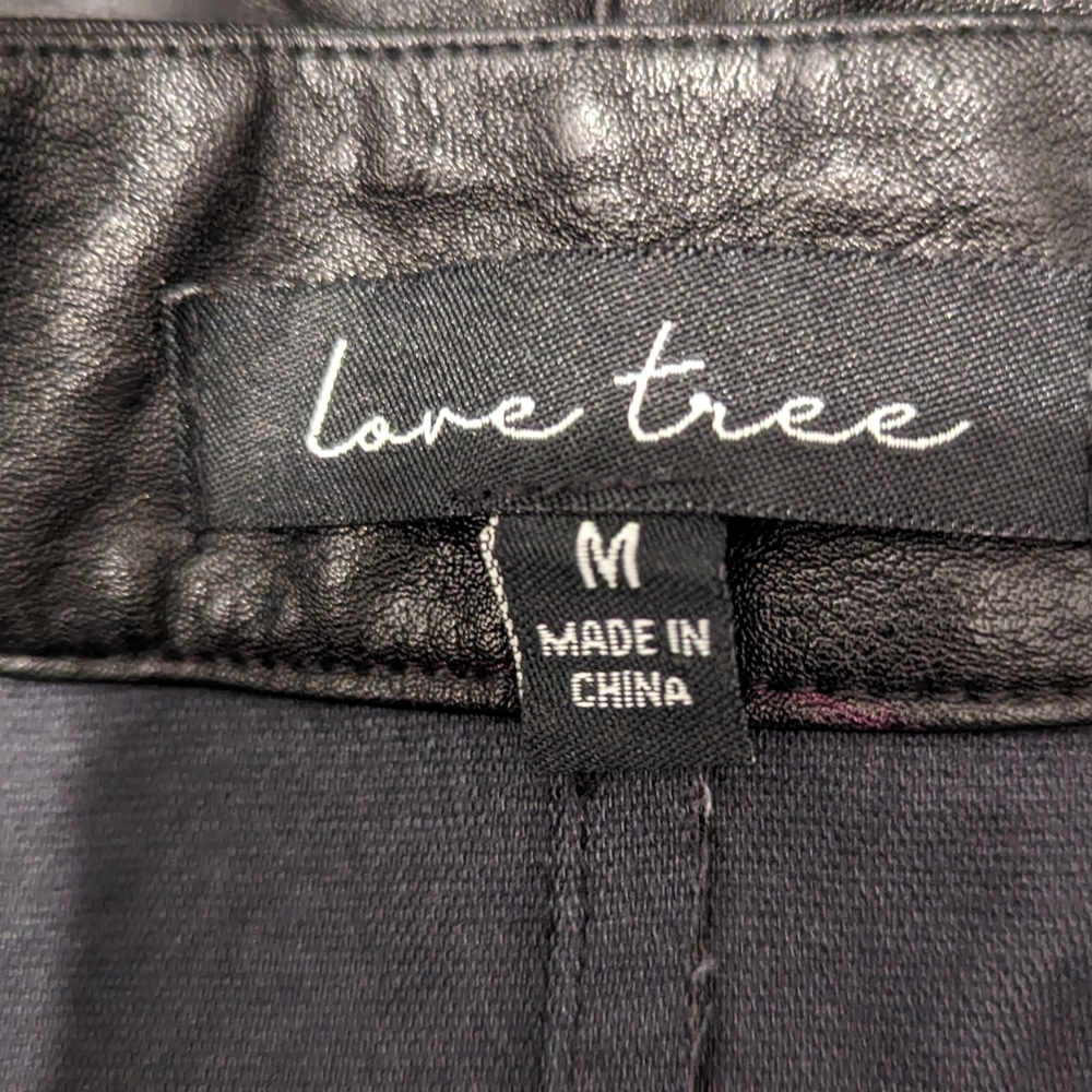 NWOT Vegan Leather A-Line Skirt with Snap Closure - Picture 5 of 9